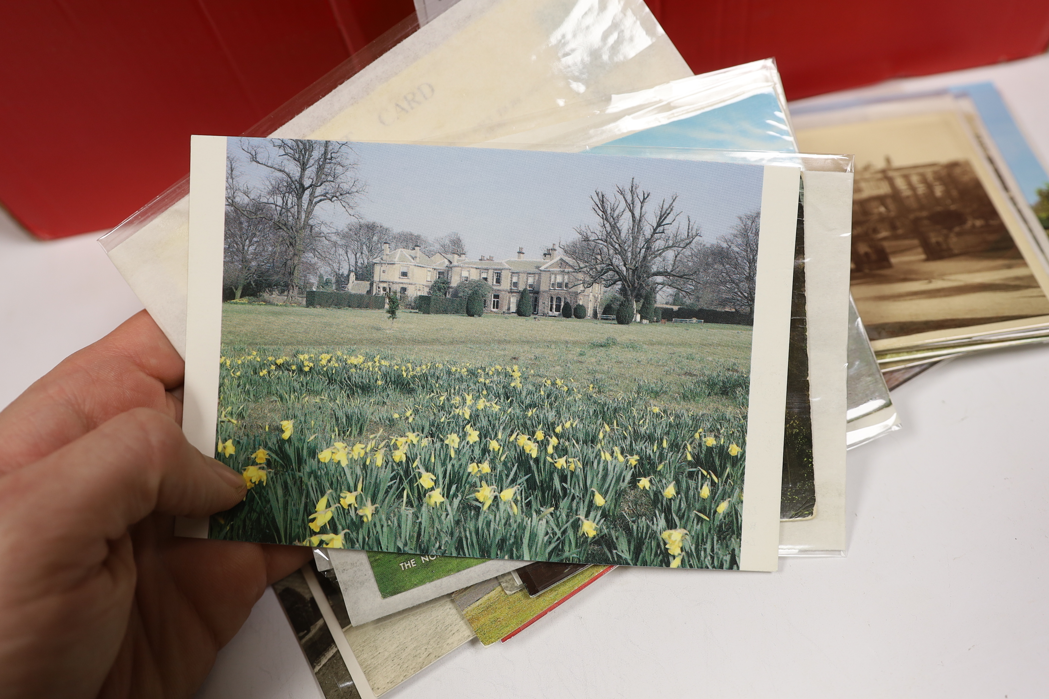 Collection of topographical postcards including Sussex, Warwickshire and Yorkshire